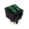 GBC 24.2520.20 - Switch ON-OFF Double, Green 4P 15A Switches GBC 24.2520.20 - Switch ON-OFF Double, Green 4P 15A Switches
